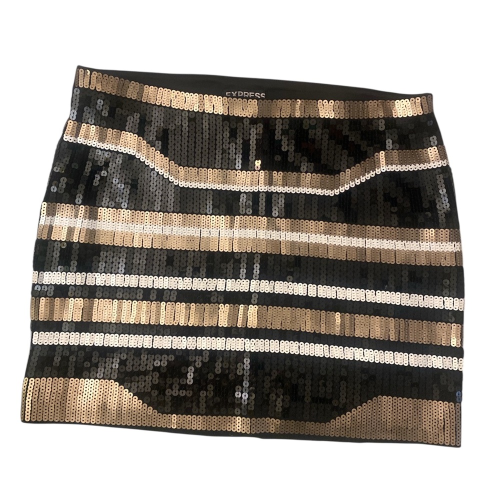 Express Sequin Mini Skirt GUC XS